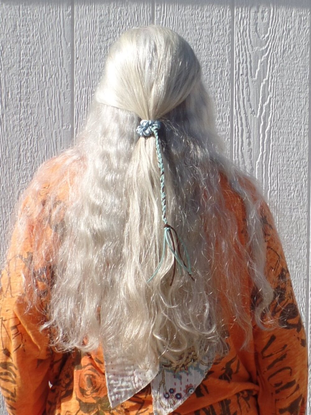 Hand Crafted Hair Tie SUEDE BRAIDED